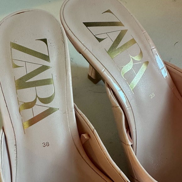 Zara kitten heels in pink sz 7.5 - Picture 8 of 8